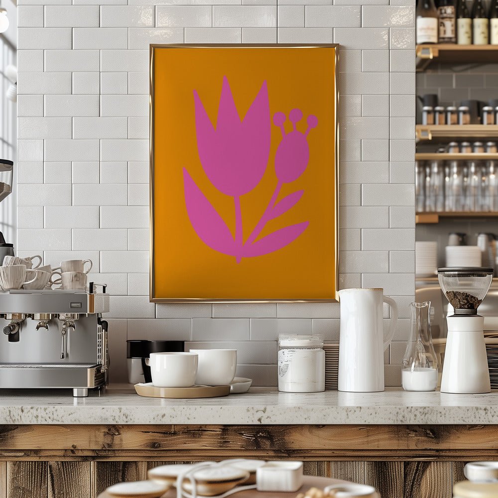 Graphic Floral IV - Stretched Canvas, Poster or Fine Art Print - I Heart Wall Art - Poster Print, Canvas Print or Framed Art Print