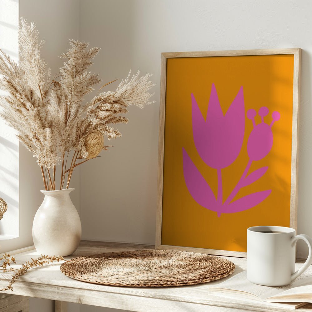 Graphic Floral IV - Stretched Canvas, Poster or Fine Art Print - I Heart Wall Art - Poster Print, Canvas Print or Framed Art Print
