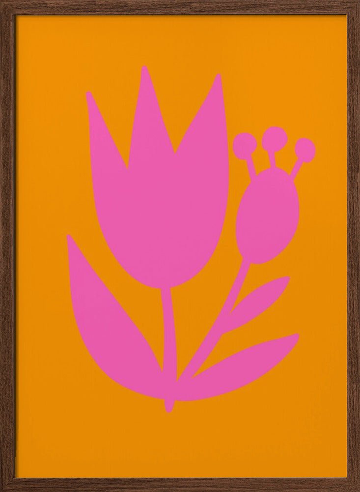 Graphic Floral IV - Stretched Canvas, Poster or Fine Art Print - I Heart Wall Art - Poster Print, Canvas Print or Framed Art Print