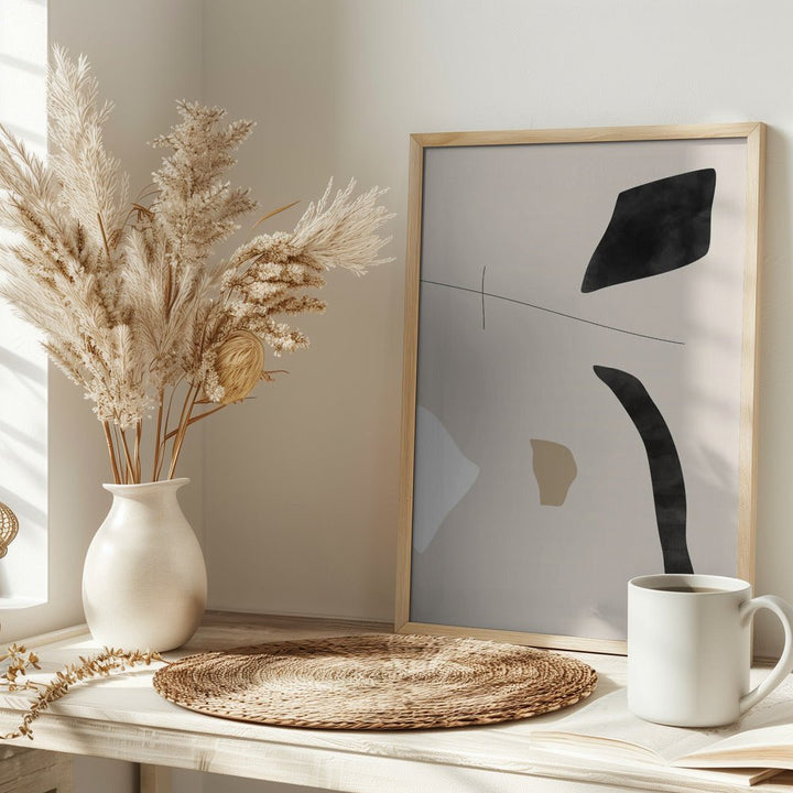 Graphic Shapes and Lines Poster - Stretched Canvas, Poster or Fine Art Print - I Heart Wall Art - Poster Print, Canvas Print or Framed Art Print