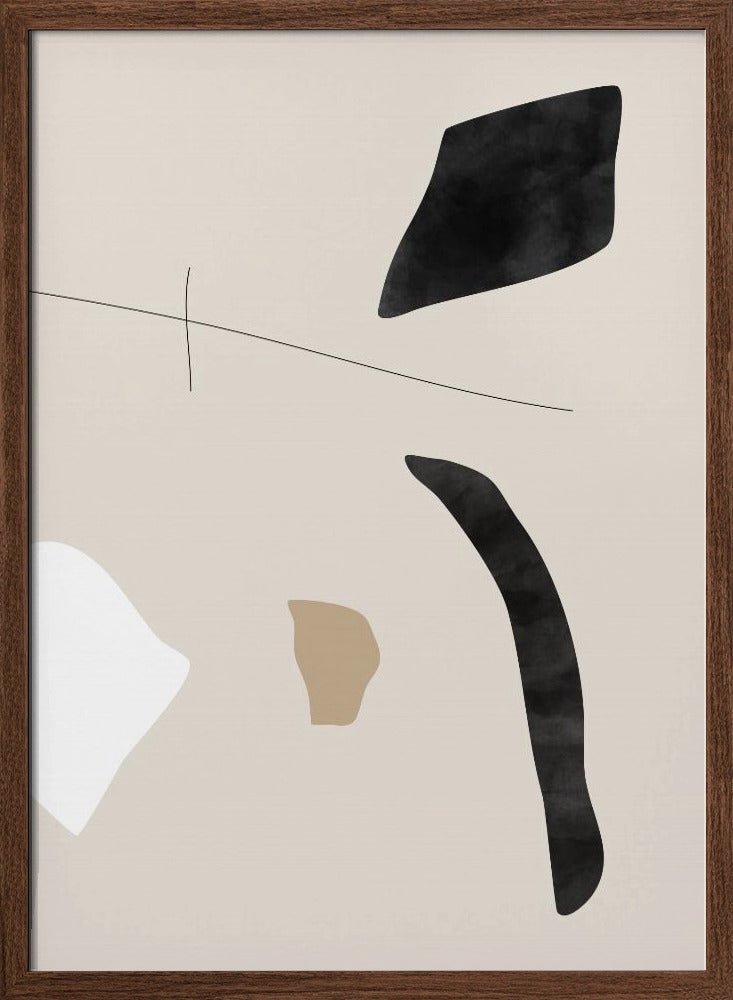 Graphic Shapes and Lines Poster - Stretched Canvas, Poster or Fine Art Print - I Heart Wall Art - Poster Print, Canvas Print or Framed Art Print