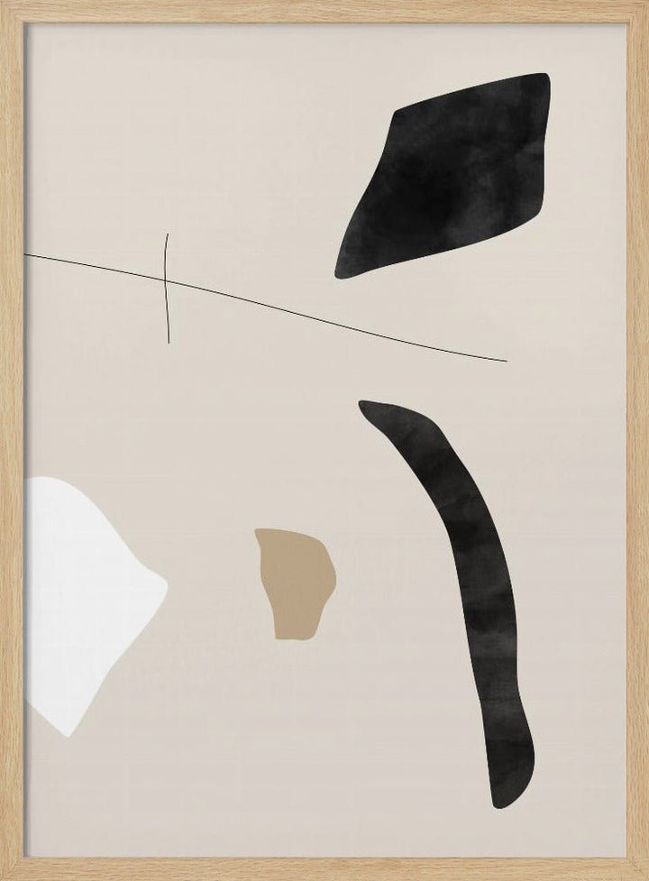Graphic Shapes and Lines Poster - Stretched Canvas, Poster or Fine Art Print - I Heart Wall Art - Poster Print, Canvas Print or Framed Art Print