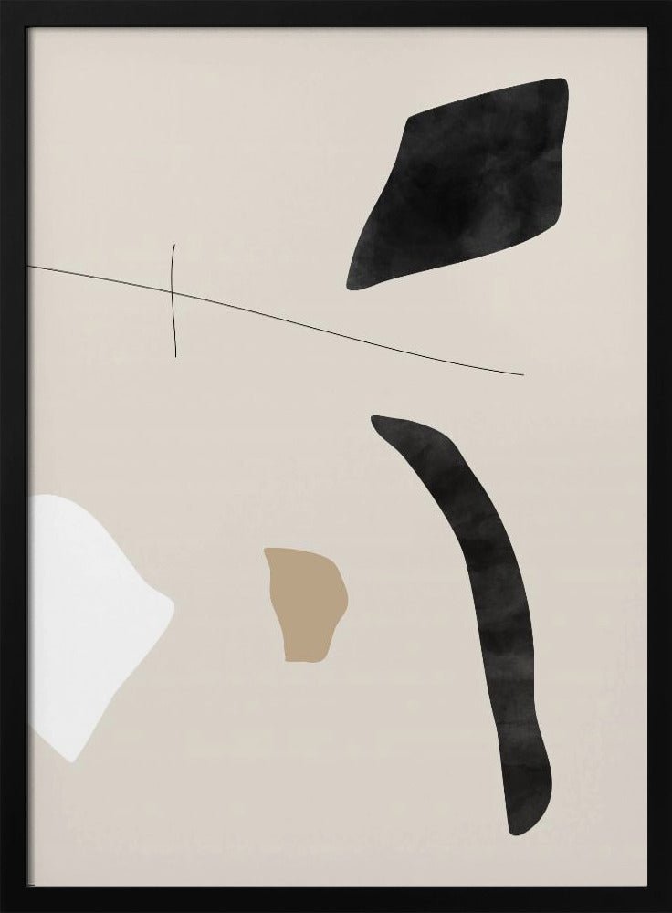 Graphic Shapes and Lines Poster - Stretched Canvas, Poster or Fine Art Print - I Heart Wall Art - Poster Print, Canvas Print or Framed Art Print