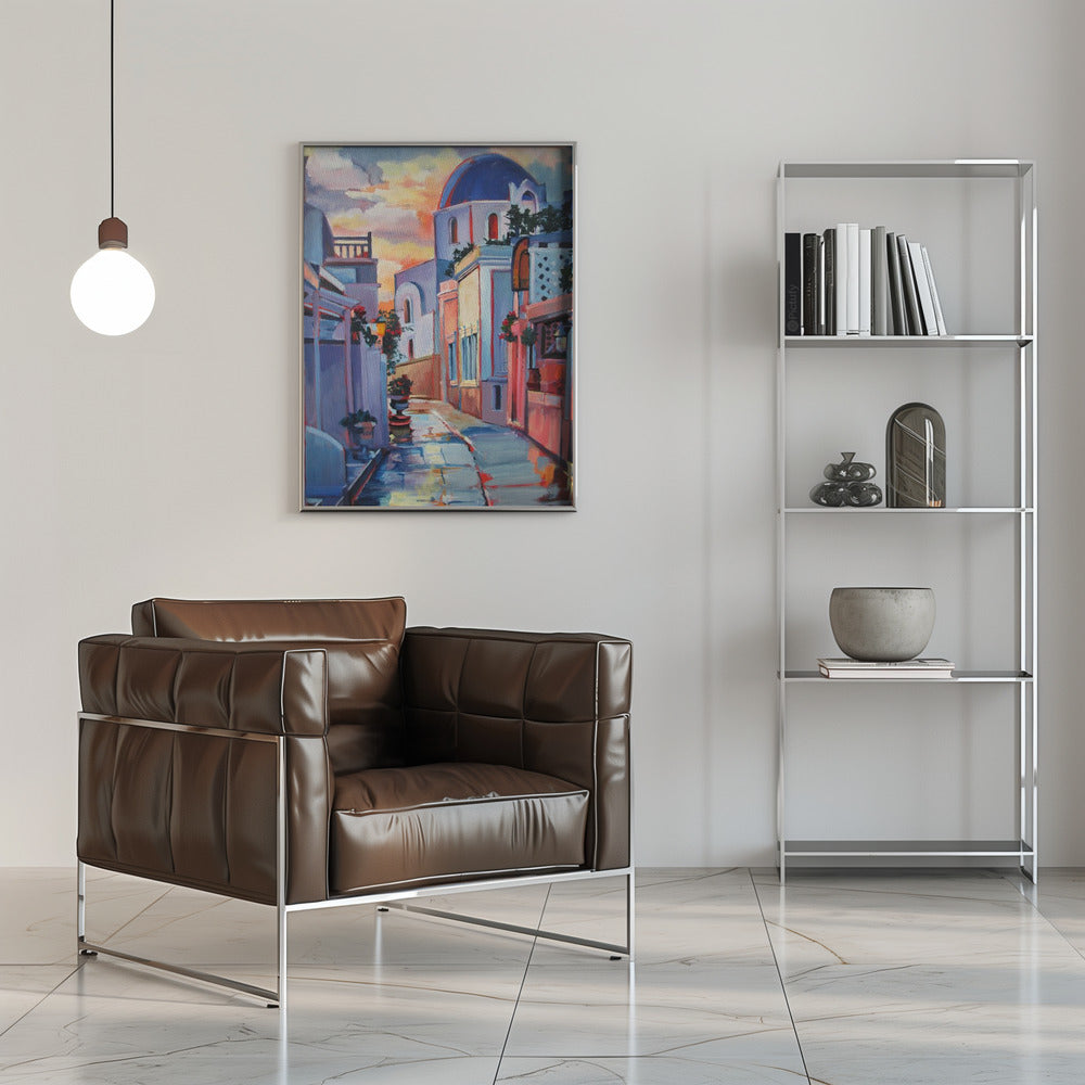 Greek Church - Stretched Canvas, Poster or Fine Art Print I Heart Wall Art