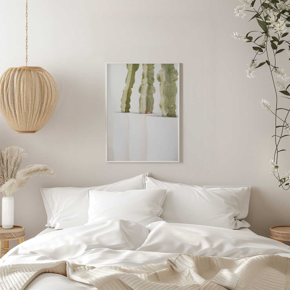 Green and White - Stretched Canvas, Poster or Fine Art Print - I Heart Wall Art - Poster Print, Canvas Print or Framed Art Print