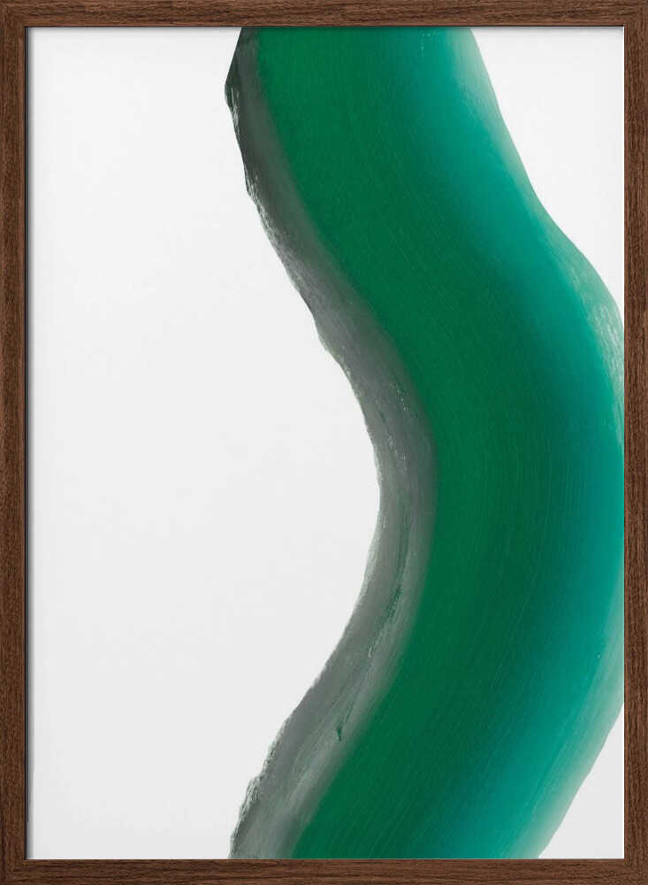 Green Fluid Abstract - Stretched Canvas, Poster or Fine Art Print - I Heart Wall Art - Poster Print, Canvas Print or Framed Art Print