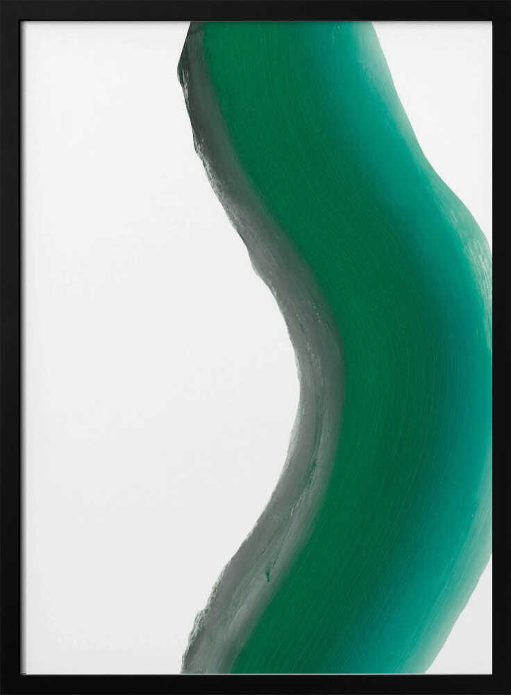 Green Fluid Abstract - Stretched Canvas, Poster or Fine Art Print - I Heart Wall Art - Poster Print, Canvas Print or Framed Art Print