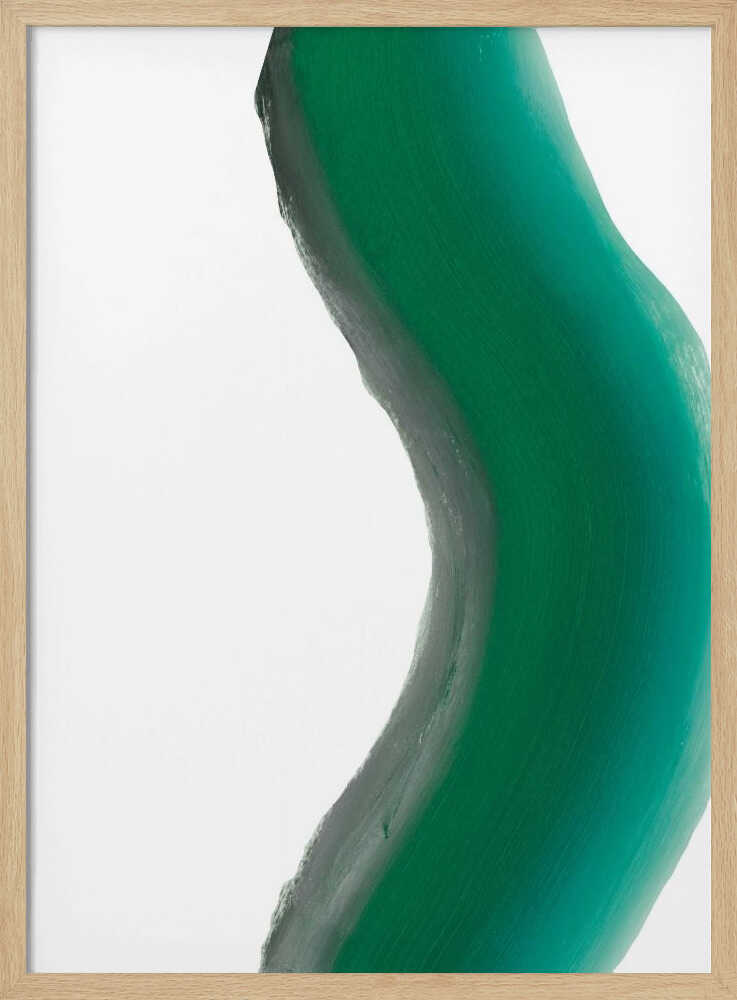 Green Fluid Abstract - Stretched Canvas, Poster or Fine Art Print - I Heart Wall Art - Poster Print, Canvas Print or Framed Art Print