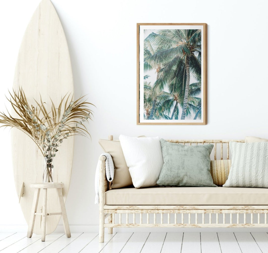 Green Fronds III - Coastal Palm Photographic Art / Stretched Canvas Print - I Heart Wall Art - Poster Print, Canvas Print or Framed Art Print