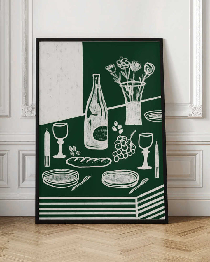 GREEN HARMONIA - Stretched Canvas, Poster or Fine Art Print - I Heart Wall Art - Poster Print, Canvas Print or Framed Art Print