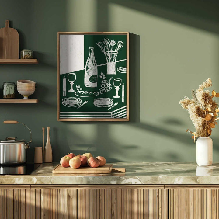 GREEN HARMONIA - Stretched Canvas, Poster or Fine Art Print - I Heart Wall Art - Poster Print, Canvas Print or Framed Art Print