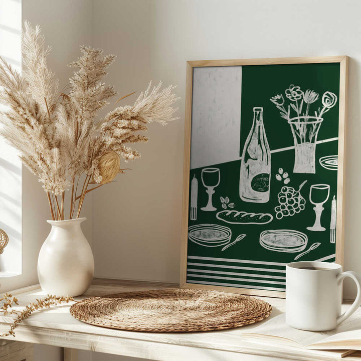 GREEN HARMONIA - Stretched Canvas, Poster or Fine Art Print - I Heart Wall Art - Poster Print, Canvas Print or Framed Art Print