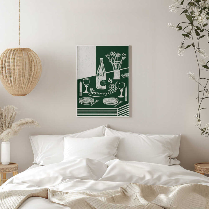 GREEN HARMONIA - Stretched Canvas, Poster or Fine Art Print - I Heart Wall Art - Poster Print, Canvas Print or Framed Art Print