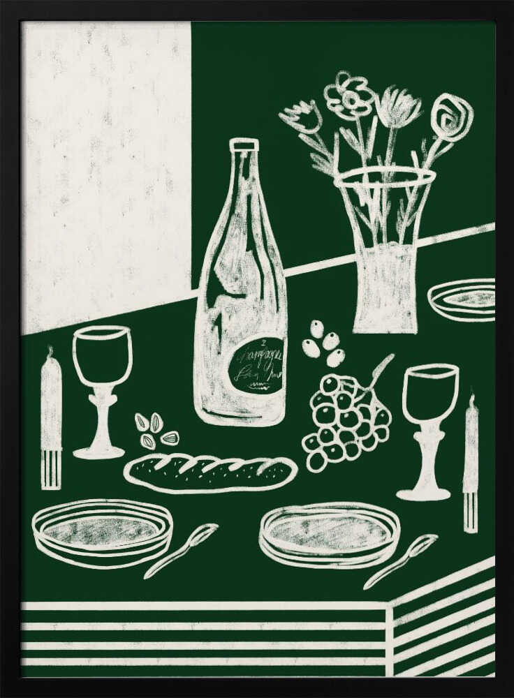 GREEN HARMONIA - Stretched Canvas, Poster or Fine Art Print - I Heart Wall Art - Poster Print, Canvas Print or Framed Art Print