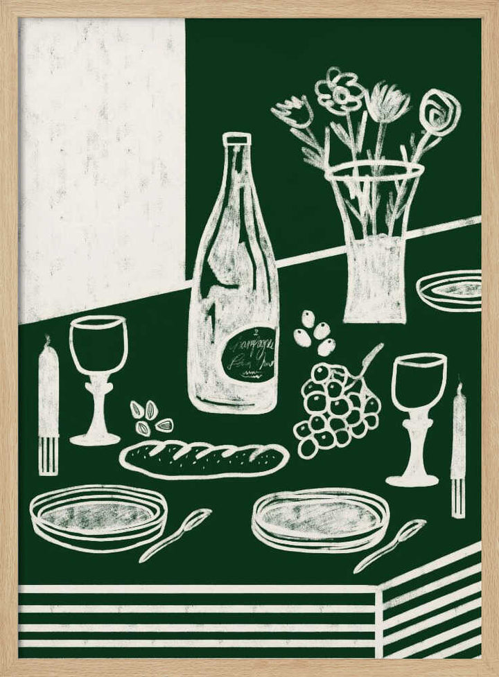 GREEN HARMONIA - Stretched Canvas, Poster or Fine Art Print - I Heart Wall Art - Poster Print, Canvas Print or Framed Art Print