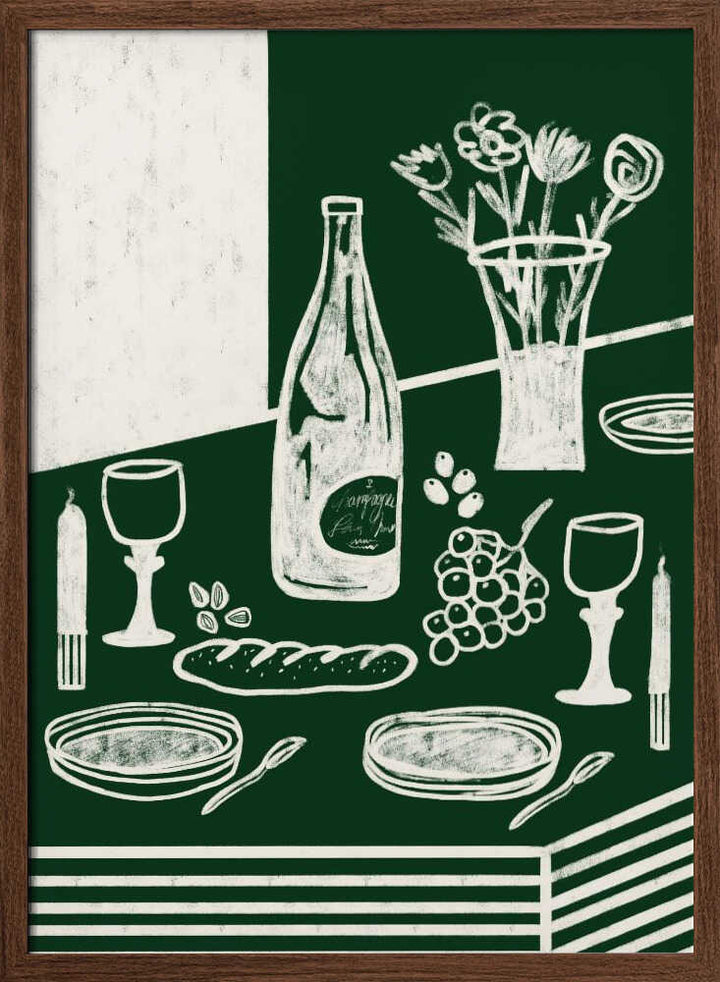 GREEN HARMONIA - Stretched Canvas, Poster or Fine Art Print - I Heart Wall Art - Poster Print, Canvas Print or Framed Art Print
