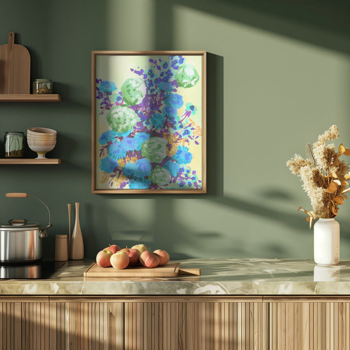 Green Hydrangea - Stretched Canvas, Poster or Fine Art Print I Heart Wall Art
