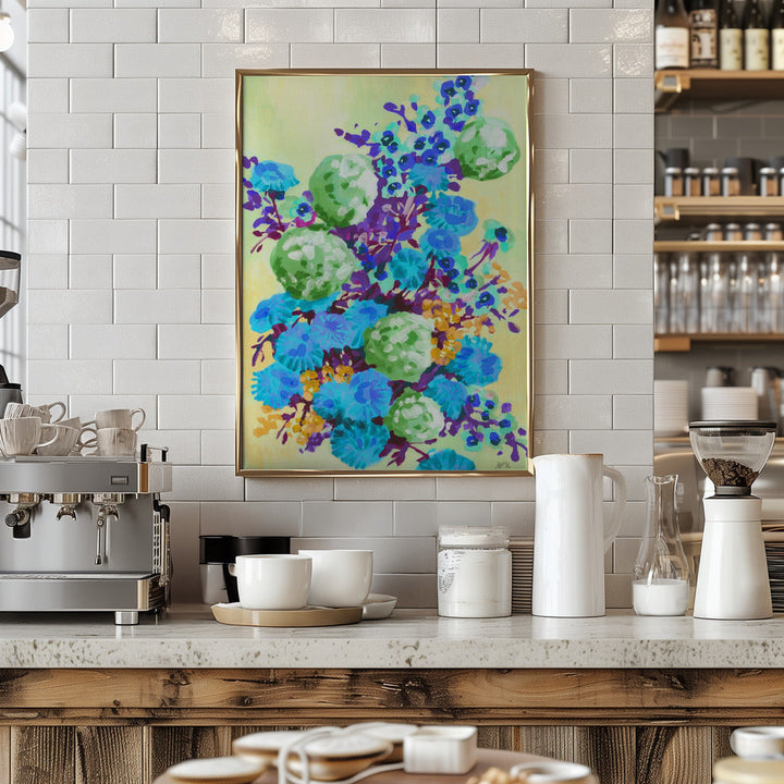 Green Hydrangea - Stretched Canvas, Poster or Fine Art Print I Heart Wall Art