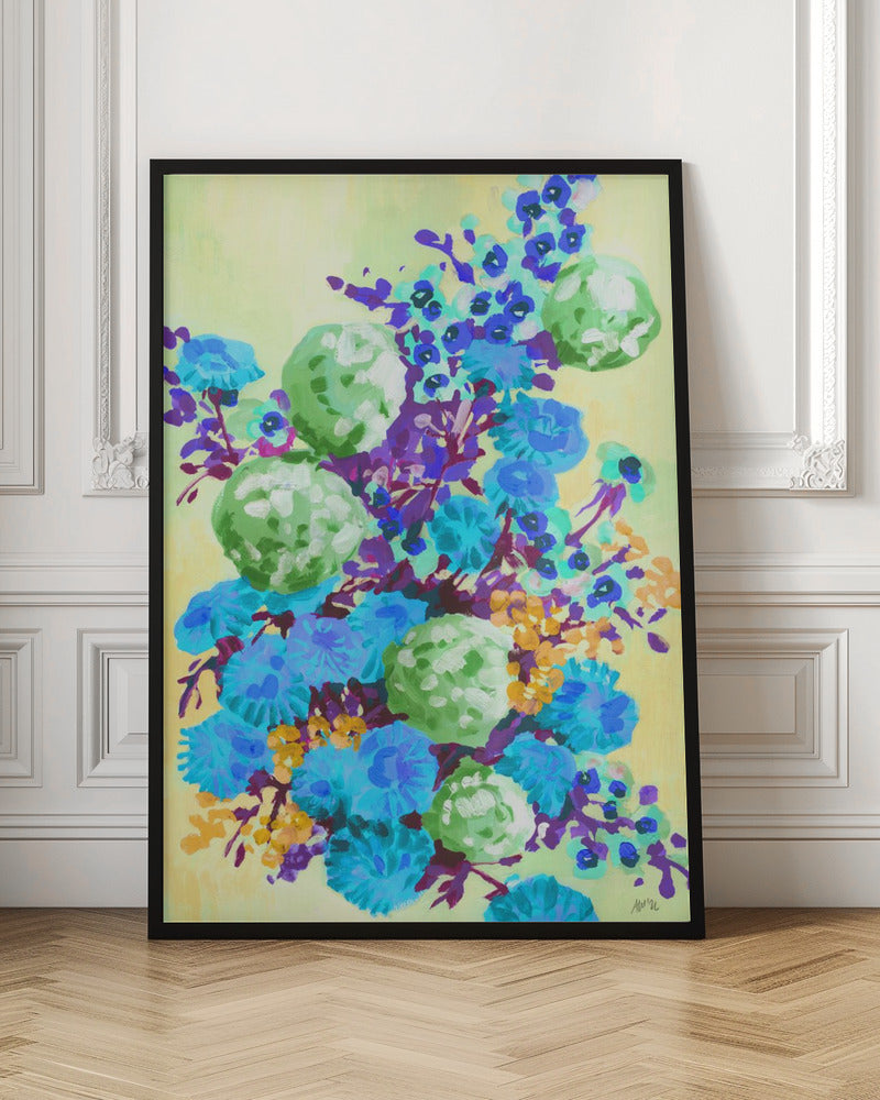 Green Hydrangea - Stretched Canvas, Poster or Fine Art Print I Heart Wall Art