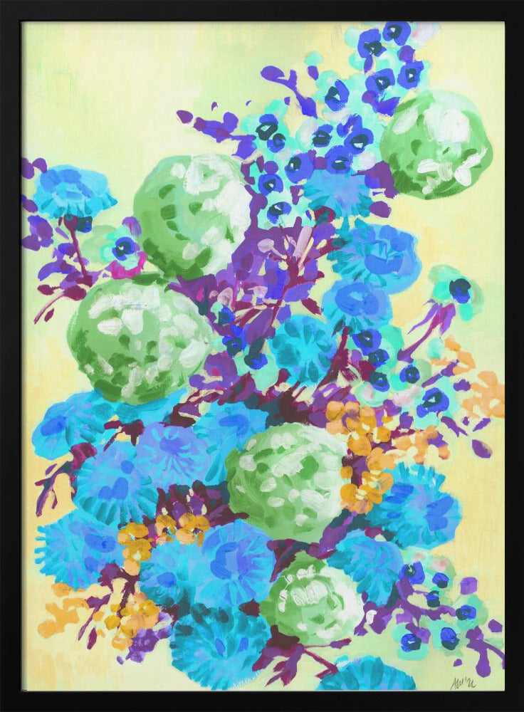 Green Hydrangea - Stretched Canvas, Poster or Fine Art Print I Heart Wall Art