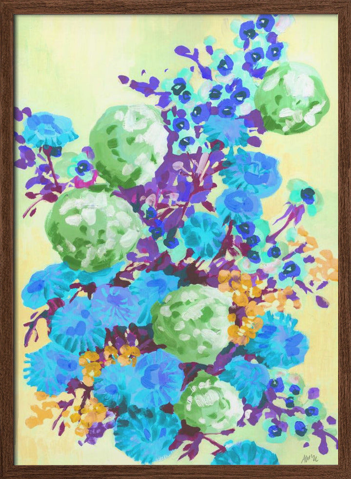 Green Hydrangea - Stretched Canvas, Poster or Fine Art Print I Heart Wall Art