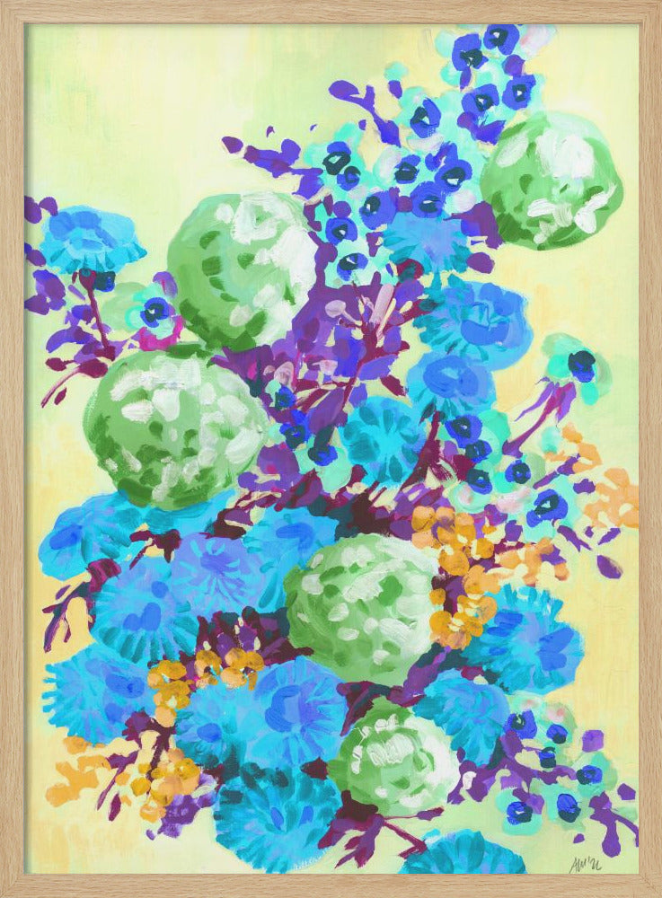 Green Hydrangea - Stretched Canvas, Poster or Fine Art Print I Heart Wall Art