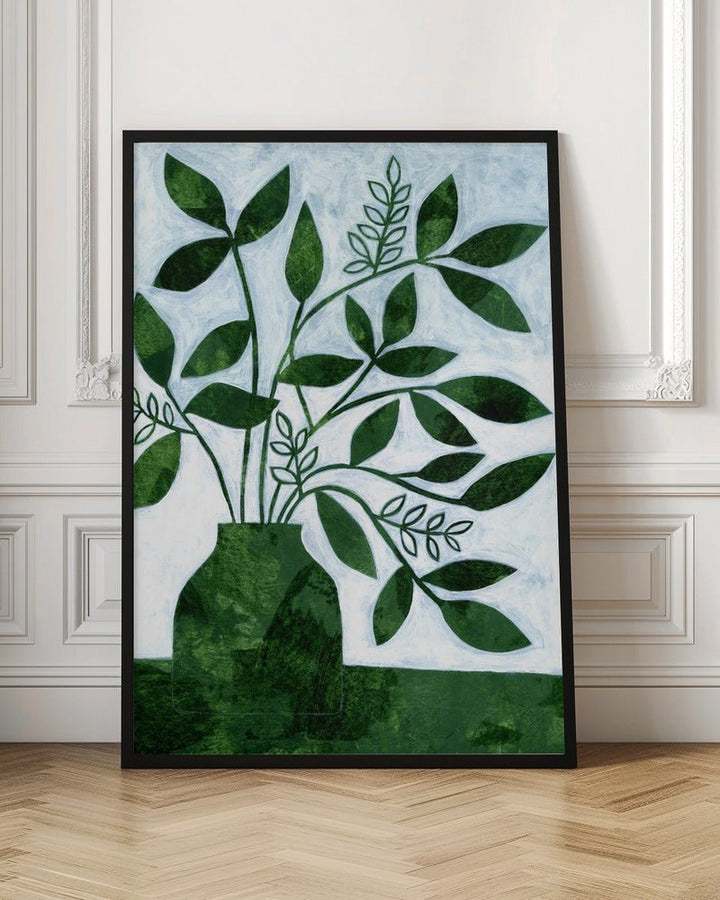 Green Leaves Still Leaves - Stretched Canvas, Poster or Fine Art Print - I Heart Wall Art - Poster Print, Canvas Print or Framed Art Print