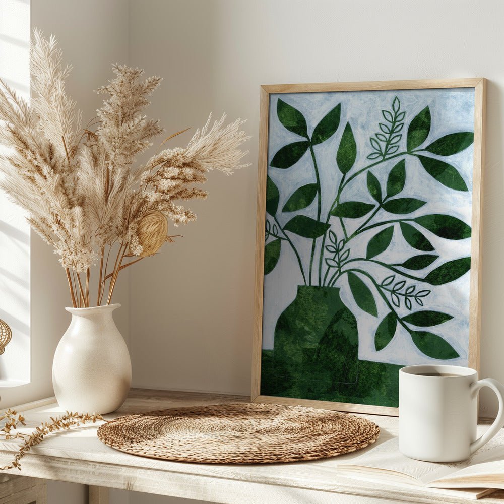 Green Leaves Still Leaves - Stretched Canvas, Poster or Fine Art Print - I Heart Wall Art - Poster Print, Canvas Print or Framed Art Print