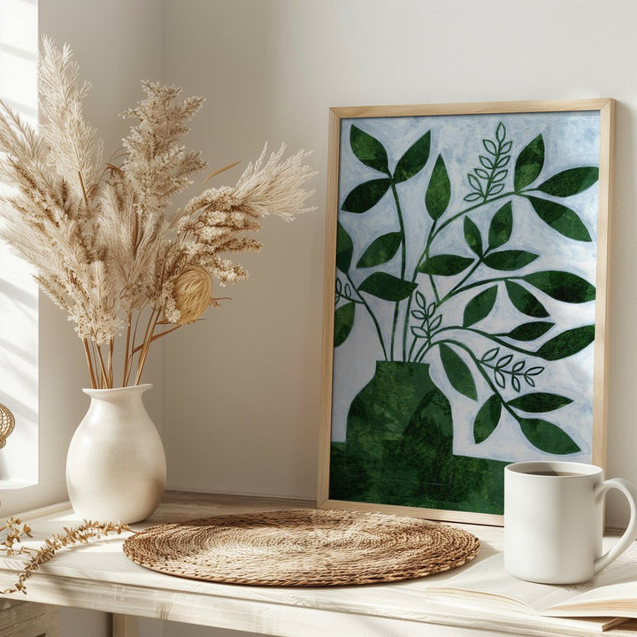 Green Leaves Still Leaves - Stretched Canvas, Poster or Fine Art Print - I Heart Wall Art - Poster Print, Canvas Print or Framed Art Print