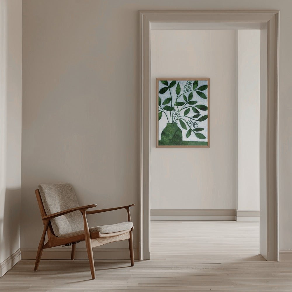 Green Leaves Still Leaves - Stretched Canvas, Poster or Fine Art Print - I Heart Wall Art - Poster Print, Canvas Print or Framed Art Print