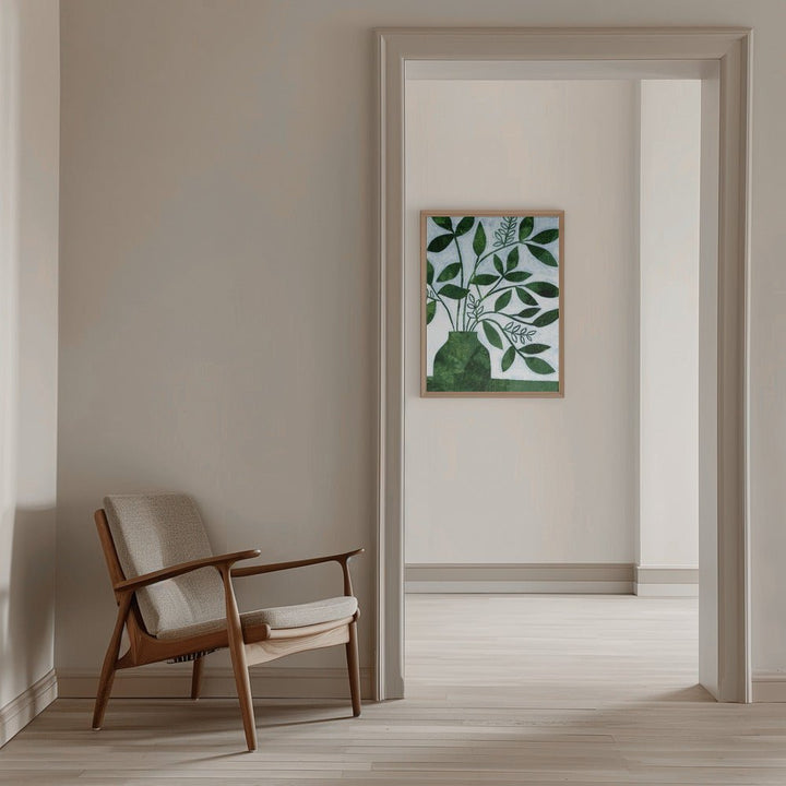 Green Leaves Still Leaves - Stretched Canvas, Poster or Fine Art Print - I Heart Wall Art - Poster Print, Canvas Print or Framed Art Print