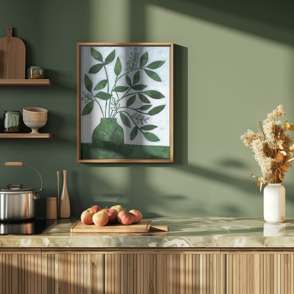 Green Leaves Still Leaves - Stretched Canvas, Poster or Fine Art Print - I Heart Wall Art - Poster Print, Canvas Print or Framed Art Print