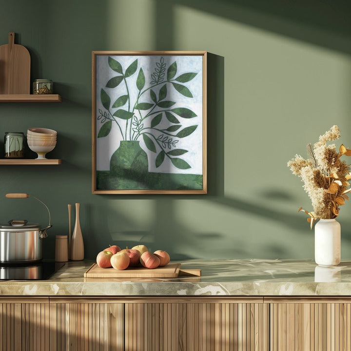 Green Leaves Still Leaves - Stretched Canvas, Poster or Fine Art Print - I Heart Wall Art - Poster Print, Canvas Print or Framed Art Print