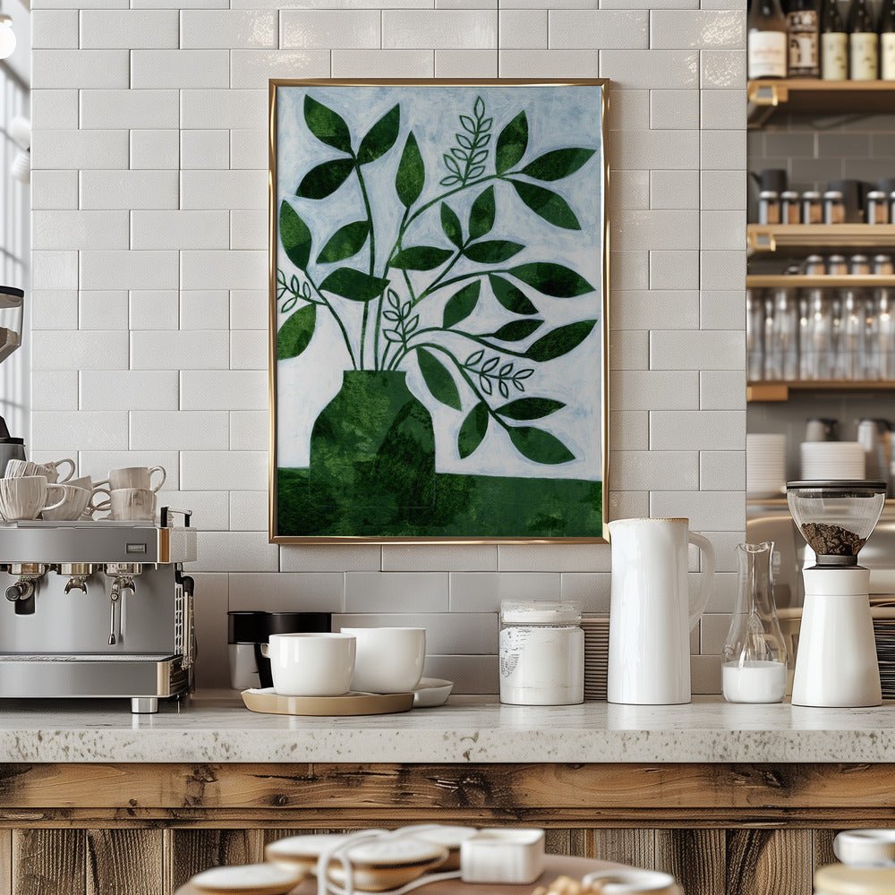 Green Leaves Still Leaves - Stretched Canvas, Poster or Fine Art Print - I Heart Wall Art - Poster Print, Canvas Print or Framed Art Print