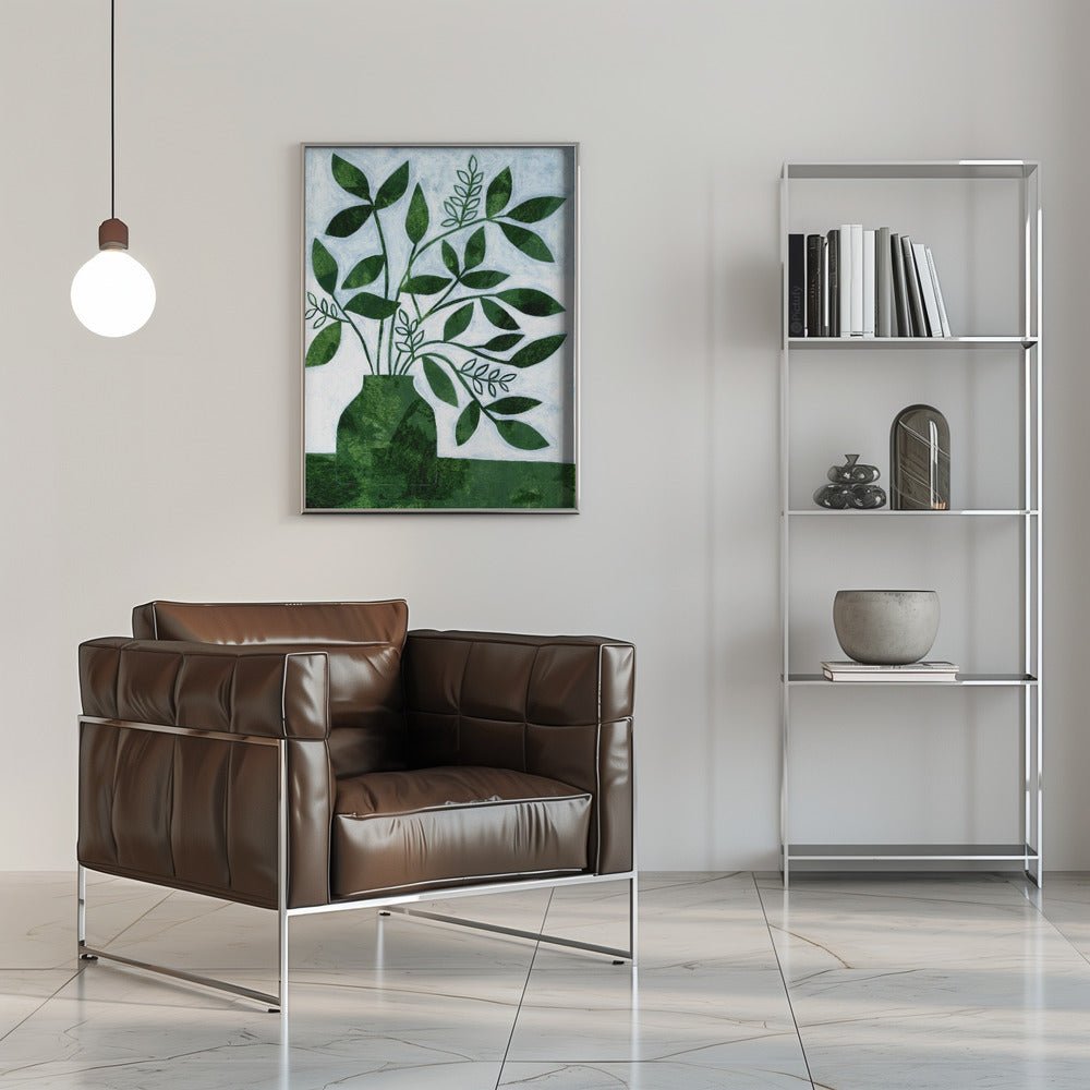 Green Leaves Still Leaves - Stretched Canvas, Poster or Fine Art Print - I Heart Wall Art - Poster Print, Canvas Print or Framed Art Print