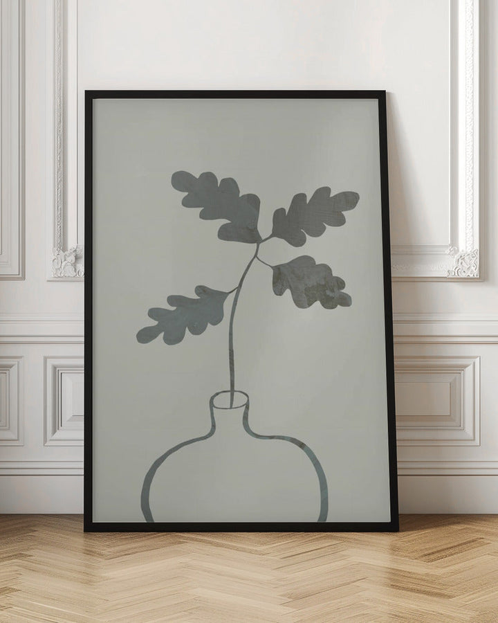Green Oak Plant - Stretched Canvas, Poster or Fine Art Print I Heart Wall Art