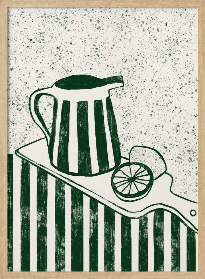 GREEN SERVED - Stretched Canvas, Poster or Fine Art Print - I Heart Wall Art - Poster Print, Canvas Print or Framed Art Print