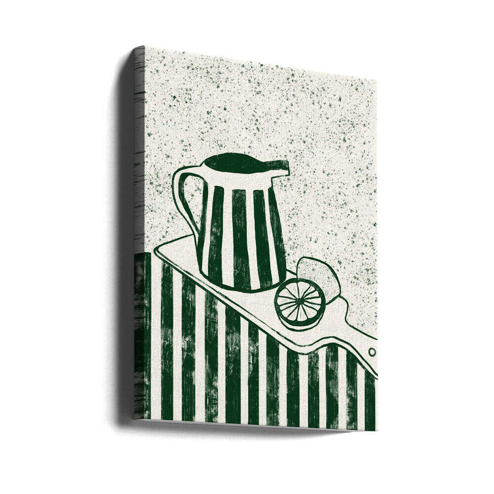 GREEN SERVED - Stretched Canvas, Poster or Fine Art Print - I Heart Wall Art - Poster Print, Canvas Print or Framed Art Print