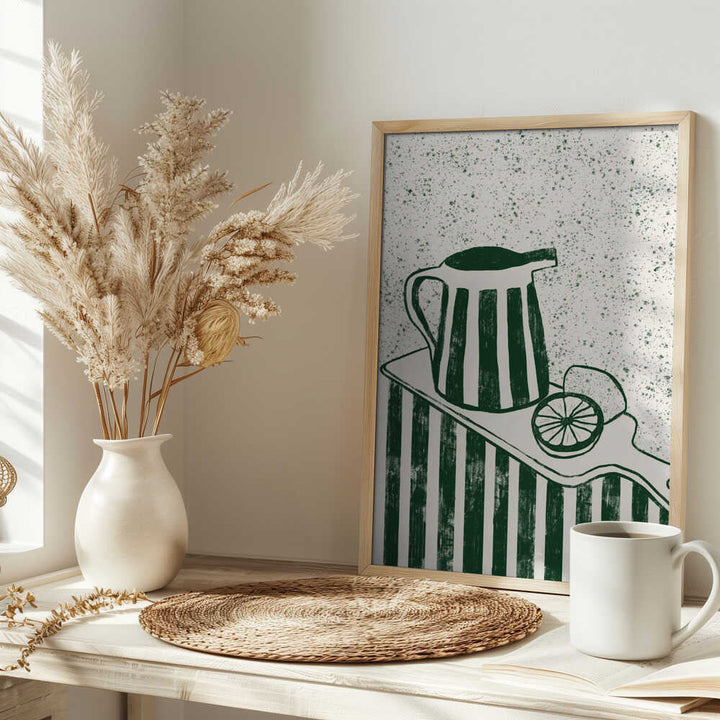 GREEN SERVED - Stretched Canvas, Poster or Fine Art Print - I Heart Wall Art - Poster Print, Canvas Print or Framed Art Print
