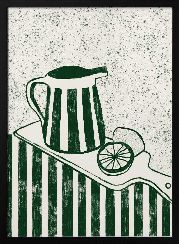 GREEN SERVED - Stretched Canvas, Poster or Fine Art Print - I Heart Wall Art - Poster Print, Canvas Print or Framed Art Print