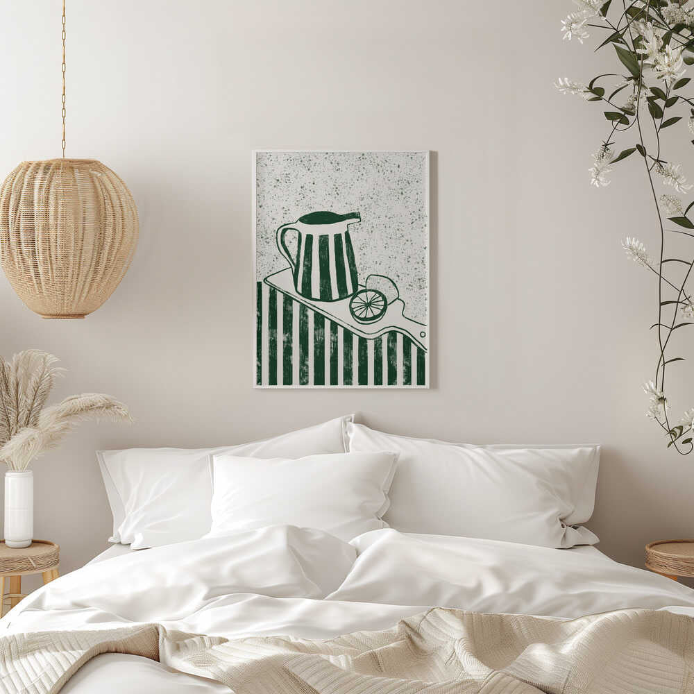 GREEN SERVED - Stretched Canvas, Poster or Fine Art Print - I Heart Wall Art - Poster Print, Canvas Print or Framed Art Print