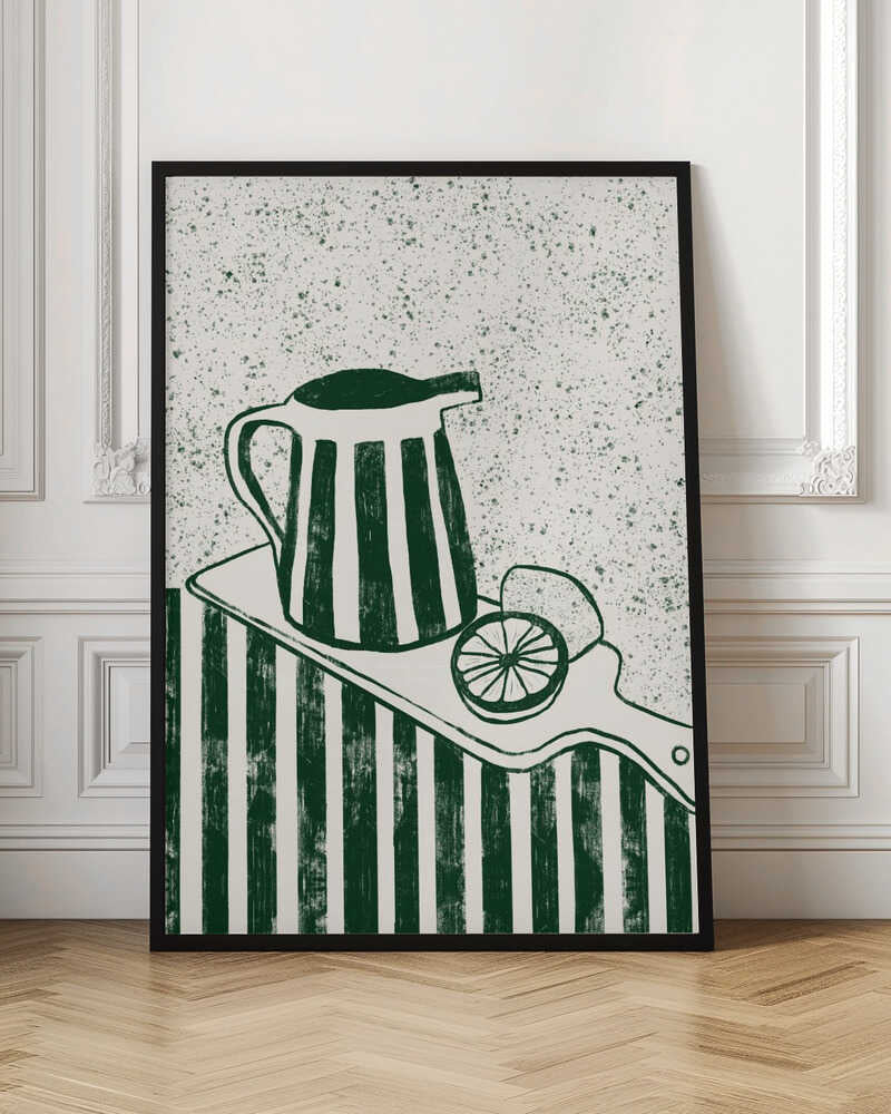 GREEN SERVED - Stretched Canvas, Poster or Fine Art Print - I Heart Wall Art - Poster Print, Canvas Print or Framed Art Print