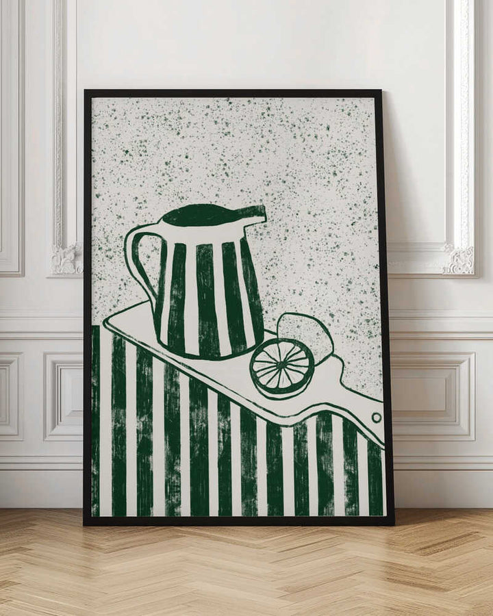 GREEN SERVED - Stretched Canvas, Poster or Fine Art Print - I Heart Wall Art - Poster Print, Canvas Print or Framed Art Print