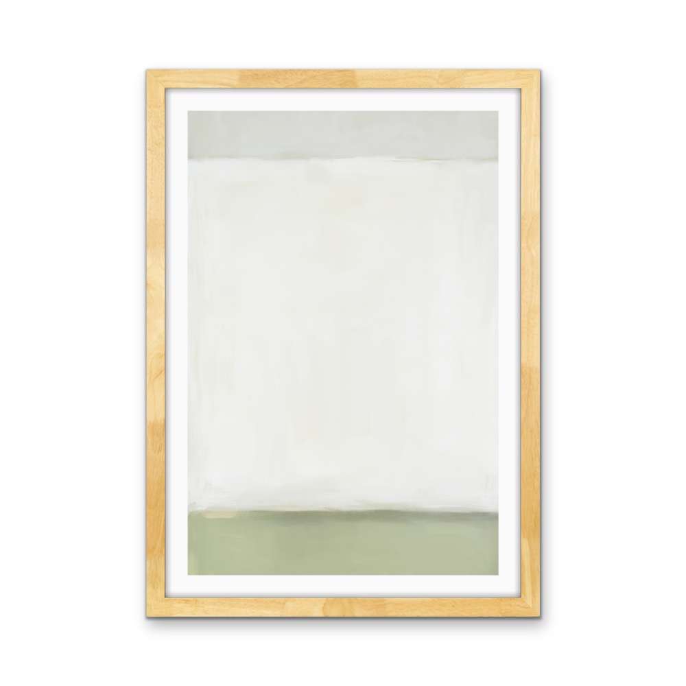 Greenfields Part One - Green Abstract Stretched Canvas, Poster or Fine Art Print - I Heart Wall Art - Poster Print, Canvas Print or Framed Art Print
