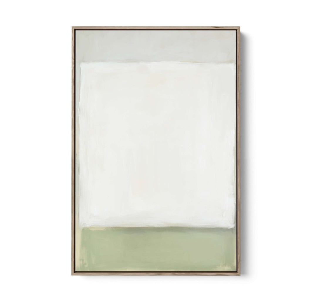 Greenfields Part One - Green Abstract Stretched Canvas, Poster or Fine Art Print - I Heart Wall Art - Poster Print, Canvas Print or Framed Art Print