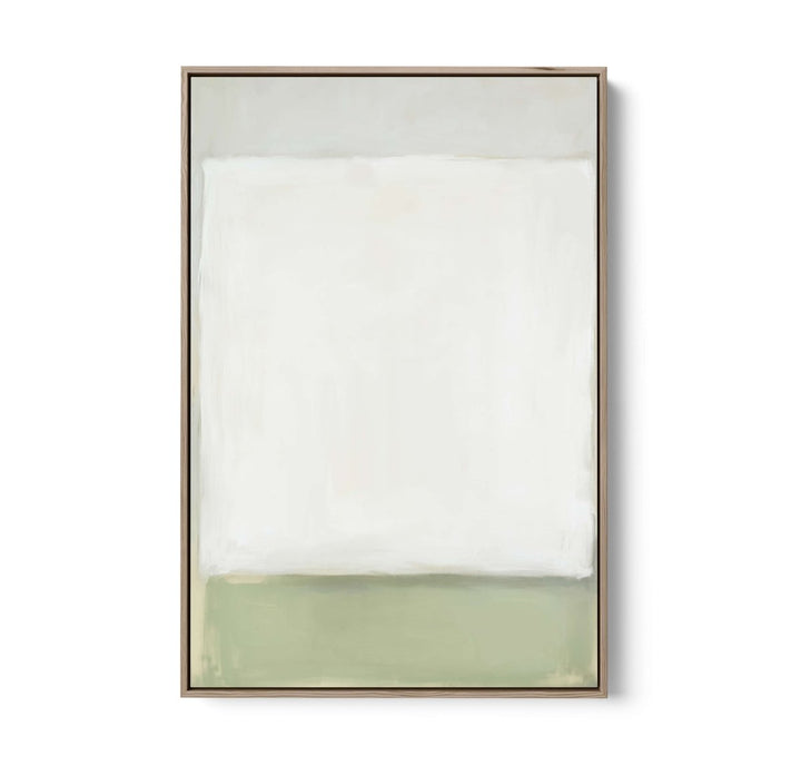 Greenfields Part One - Green Abstract Stretched Canvas, Poster or Fine Art Print - I Heart Wall Art - Poster Print, Canvas Print or Framed Art Print