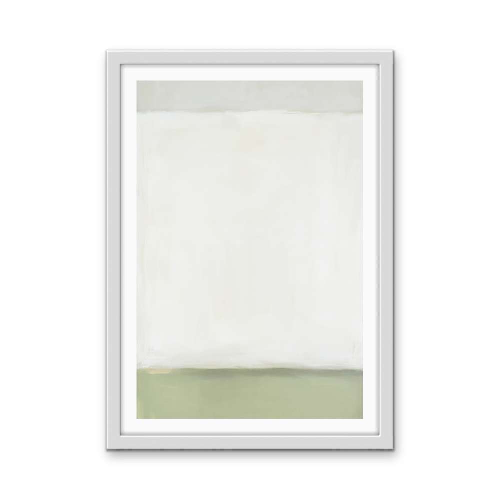 Greenfields Part One - Green Abstract Stretched Canvas, Poster or Fine Art Print - I Heart Wall Art - Poster Print, Canvas Print or Framed Art Print