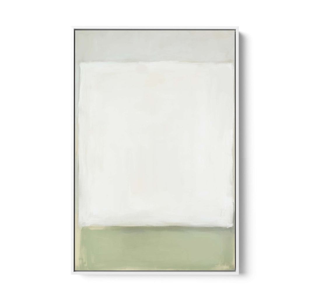 Greenfields Part One - Green Abstract Stretched Canvas, Poster or Fine Art Print - I Heart Wall Art - Poster Print, Canvas Print or Framed Art Print