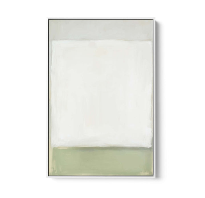 Greenfields Part One - Green Abstract Stretched Canvas, Poster or Fine Art Print - I Heart Wall Art - Poster Print, Canvas Print or Framed Art Print