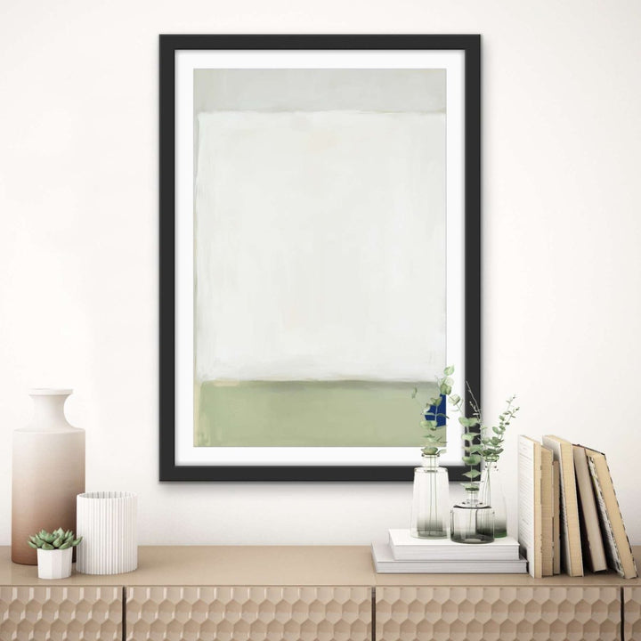 Greenfields Part One - Green Abstract Stretched Canvas, Poster or Fine Art Print - I Heart Wall Art - Poster Print, Canvas Print or Framed Art Print